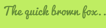 Image with Font Color 668E39 and Background Color BFED62